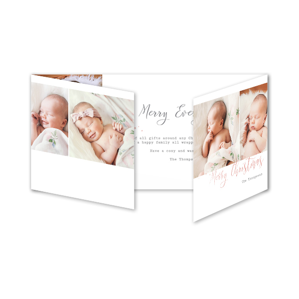 Faire-part 3 volets Pano paysage 19,6 x 9,3 cm