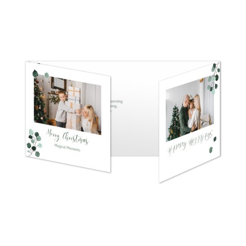 Dubbelgevouwen Kaart Panorama Liggend 19,6 x 9,3 cm