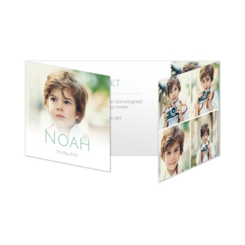 Dubbelgevouwen Kaart Panorama Liggend 19,6 x 9,3 cm