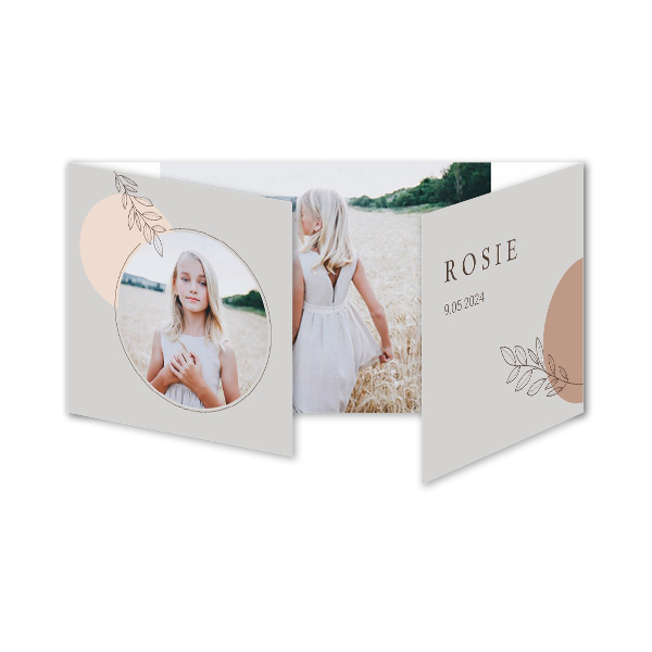 Boho-Stil mit Kreisen und Blättern Boho-Stil mit Kreisen und Blättern