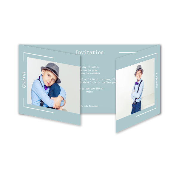 Double Folded Card Panoramic Landscape 19,6 x 9,3 cm Double Folded Card Panoramic Landscape 19,6 x 9,3 cm