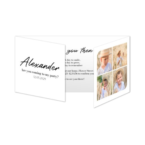 Fotokort 6 sider Panorama Liggende 19,6 x 9,3 cm