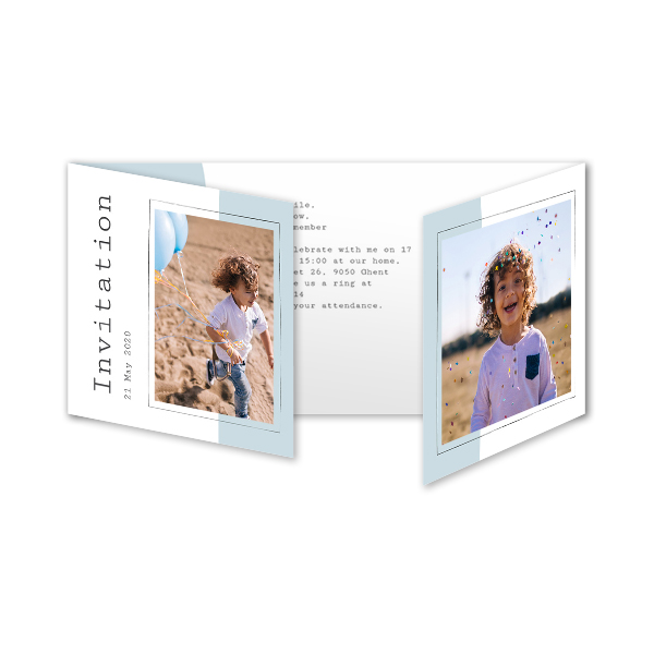 Fotokort 6 sider Panorama Liggende 19,6 x 9,3 cm