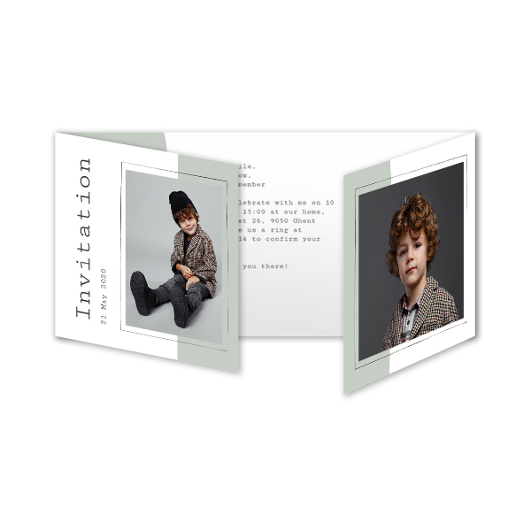 Fotokort 6 sider Panorama Liggende 19,6 x 9,3 cm