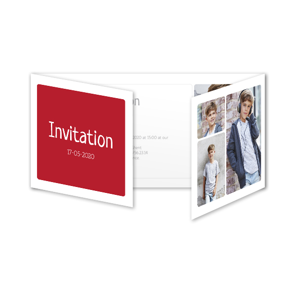 Dubbelgevouwen wenskaart pano liggend 19,6 x 9,3 cm Dubbelgevouwen wenskaart pano liggend 19,6 x 9,3 cm