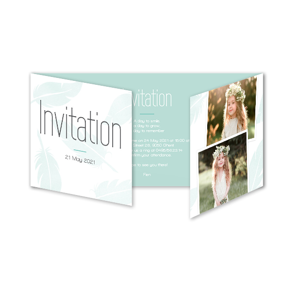 Double Folded Card Panoramic Landscape 19,6 x 9,3 cm 