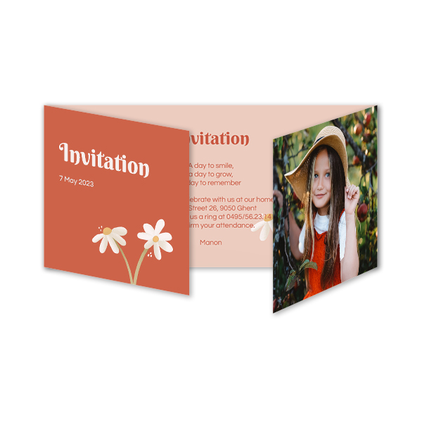 Double Folded Card Panoramic Landscape 19,6 x 9,3 cm Double Folded Card Panoramic Landscape 19,6 x 9,3 cm