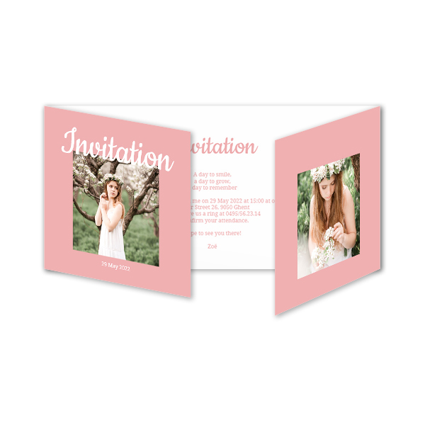 Double Folded Card Panoramic Landscape 19,6 x 9,3 cm Double Folded Card Panoramic Landscape 19,6 x 9,3 cm