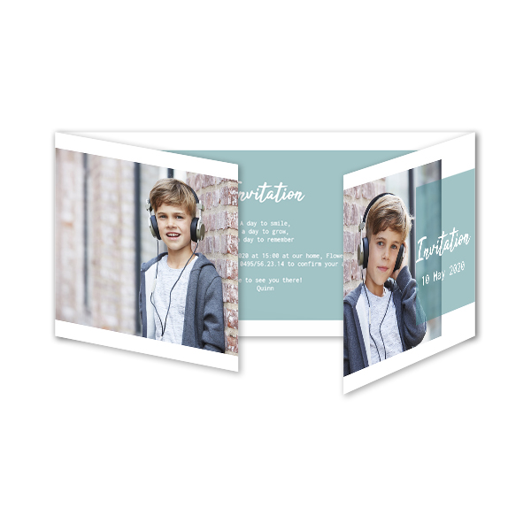 Double Folded Card Panoramic Landscape 19,6 x 9,3 cm Double Folded Card Panoramic Landscape 19,6 x 9,3 cm