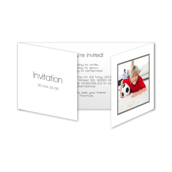 Dubbelgevouwen wenskaart pano liggend 19,6 x 9,3 cm Dubbelgevouwen wenskaart pano liggend 19,6 x 9,3 cm