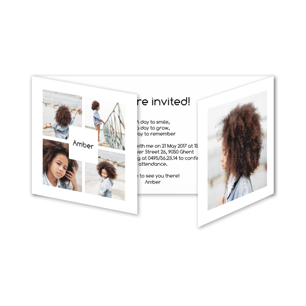 Doppelt gefaltete Grusskarte Panorama Querformat 19,6 x 9,3 cm