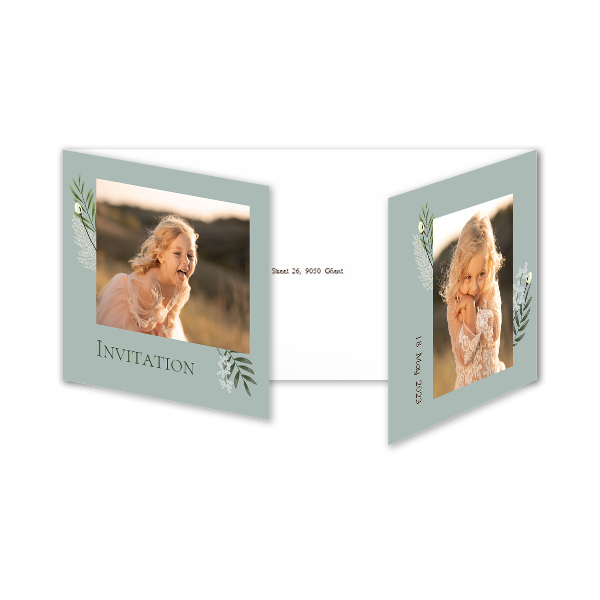 Double Folded Card Panoramic Landscape 19,6 x 9,3 cm 