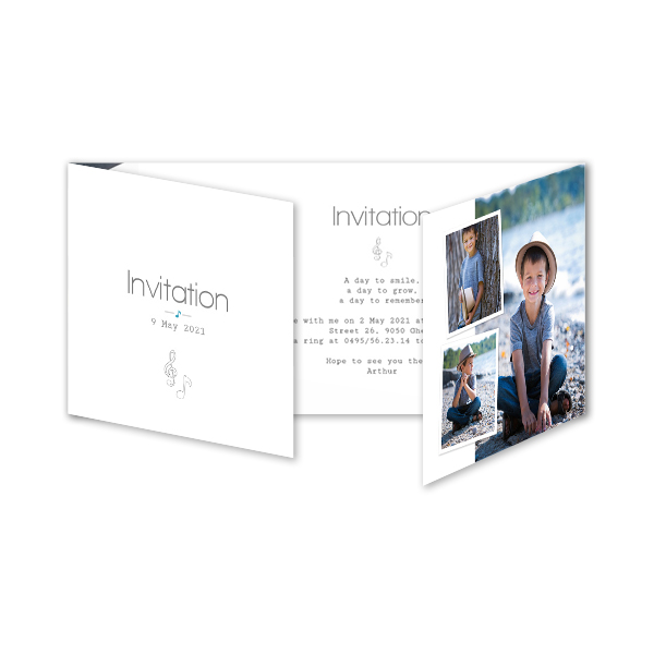 Double Folded Card Panoramic Landscape 19,6 x 9,3 cm 