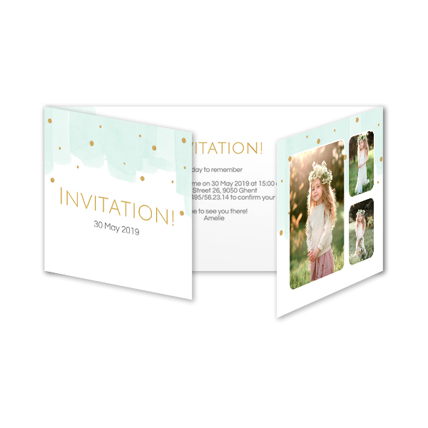 Double Folded Card Panoramic Landscape 19,6 x 9,3 cm Double Folded Card Panoramic Landscape 19,6 x 9,3 cm