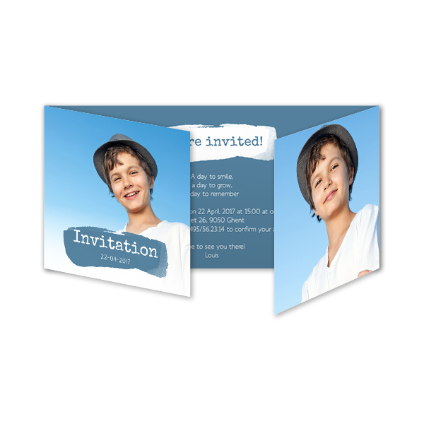 Double Folded Card Panoramic Landscape 19,6 x 9,3 cm 