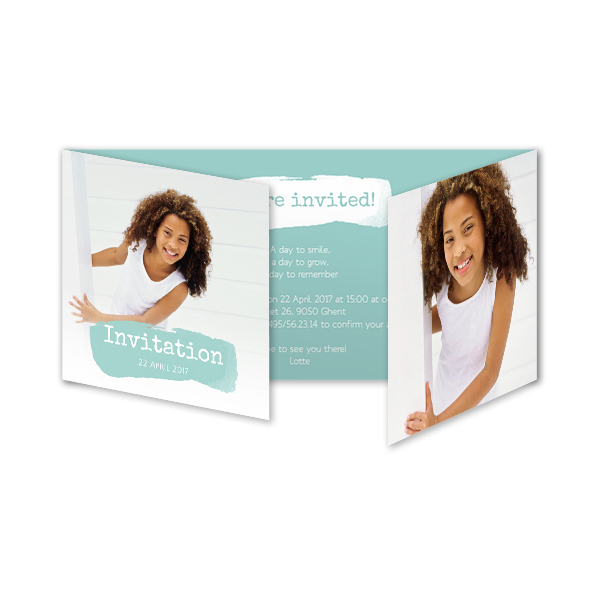 Double Folded Card Panoramic Landscape 19,6 x 9,3 cm 