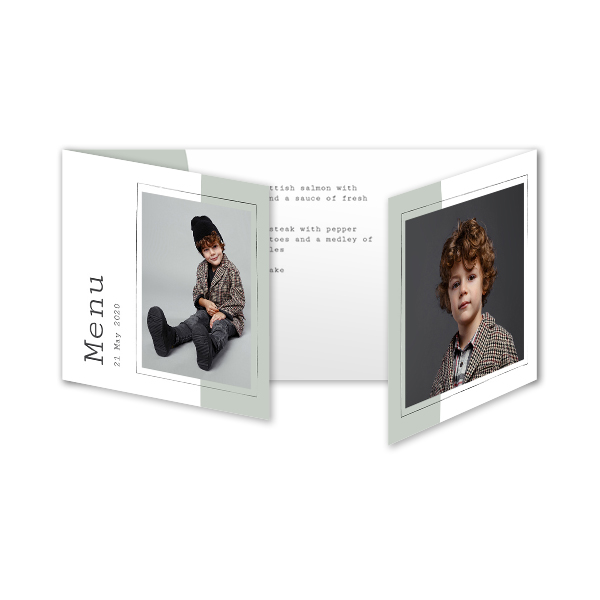 Dubbelgevouwen wenskaart pano liggend 19,6 x 9,3 cm Dubbelgevouwen wenskaart pano liggend 19,6 x 9,3 cm