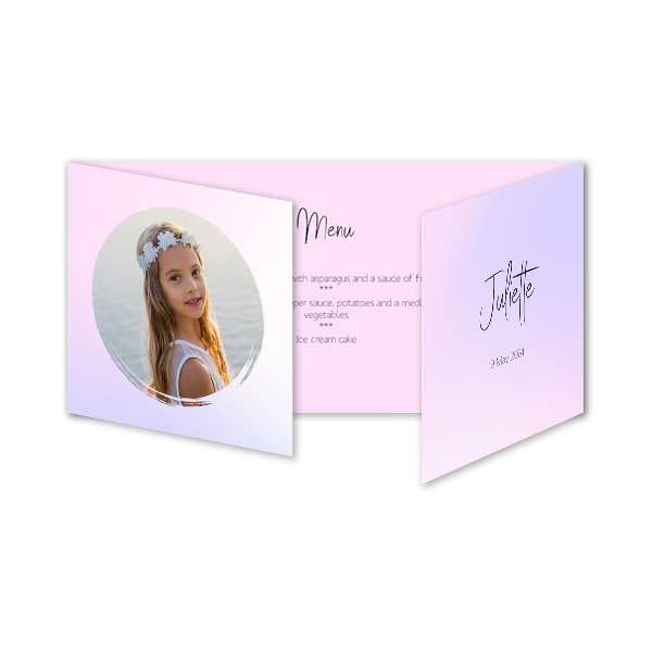 Double Folded Card Panoramic Landscape 19,6 x 9,3 cm 