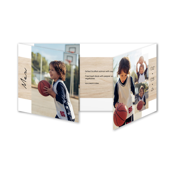 Fotokort 6 sidor Pano Liggande 19,6 x 9,3 cm