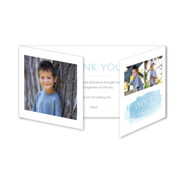 Doppelt gefaltete Grusskarte Panorama Querformat 19,6 x 9,3 cm