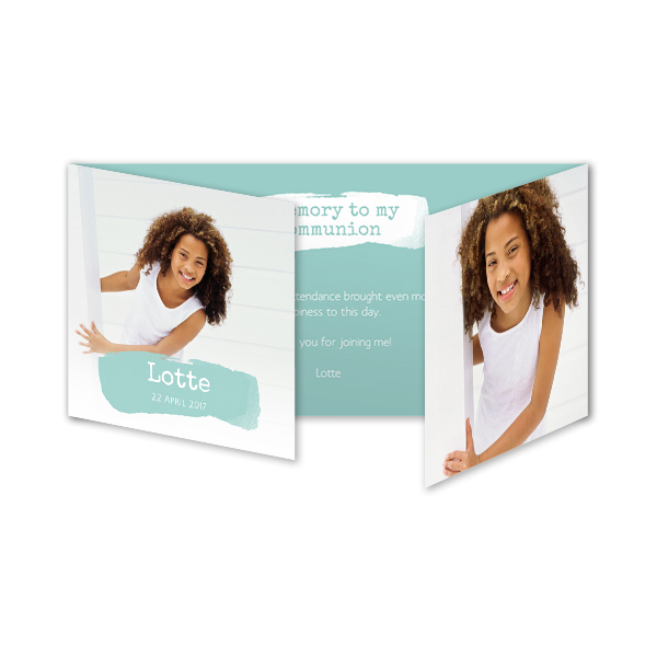 Double Folded Card Panoramic Landscape 19,6 x 9,3 cm 