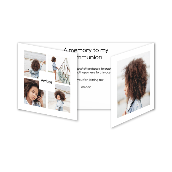 Doppelt gefaltete Grusskarte Panorama Querformat 19,6 x 9,3 cm