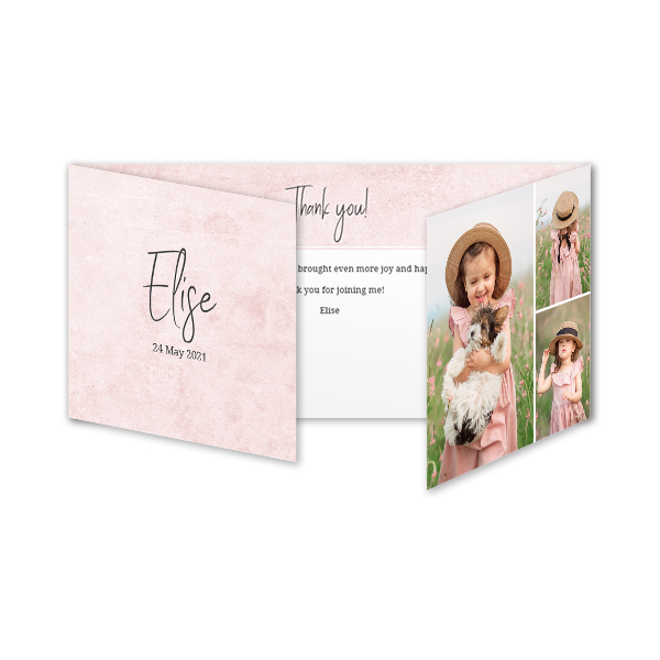 Double Folded Card Panoramic Landscape 19,6 x 9,3 cm 