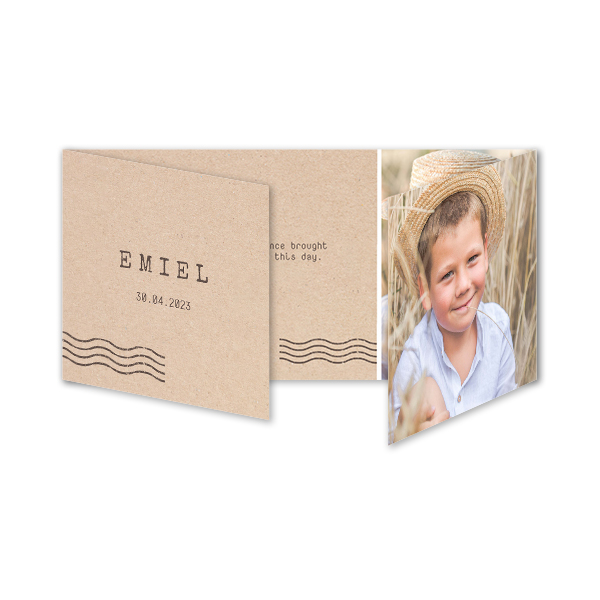 Double Folded Card Panoramic Landscape 19,6 x 9,3 cm Double Folded Card Panoramic Landscape 19,6 x 9,3 cm