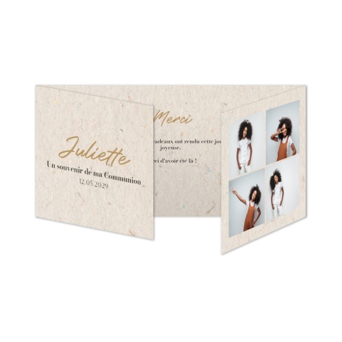 Faire-part 3 volets Pano paysage 19,6 x 9,3 cm