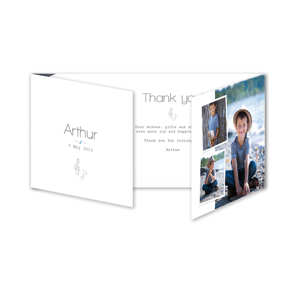 Faire-part 3 volets Pano paysage 19,6 x 9,3 cm