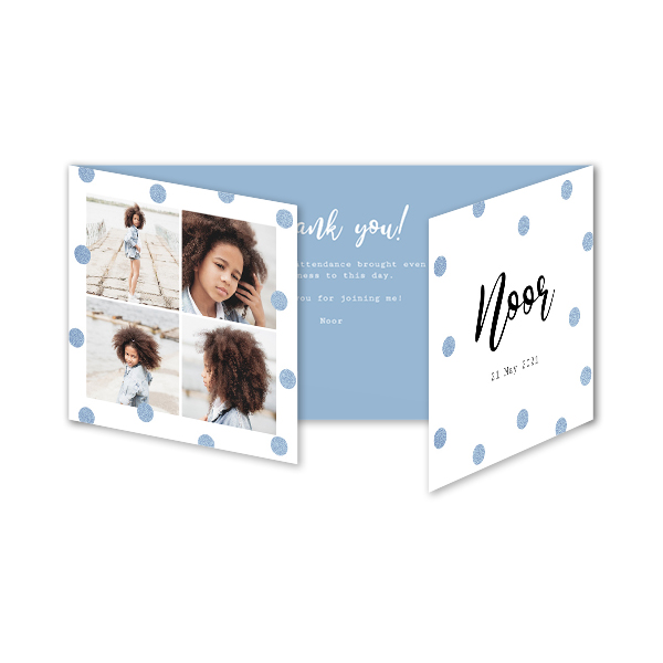 Faire-part 3 volets Pano paysage 19,6 x 9,3 cm