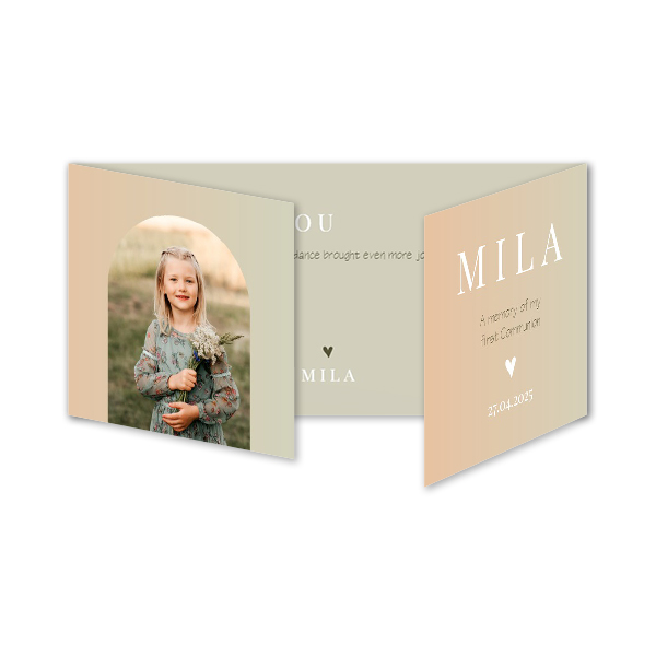 Double Folded Card Panoramic Landscape 19,6 x 9,3 cm 