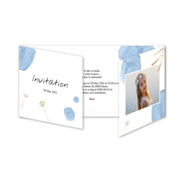 Double Folded Card Panoramic Landscape 19,6 x 9,3 cm 