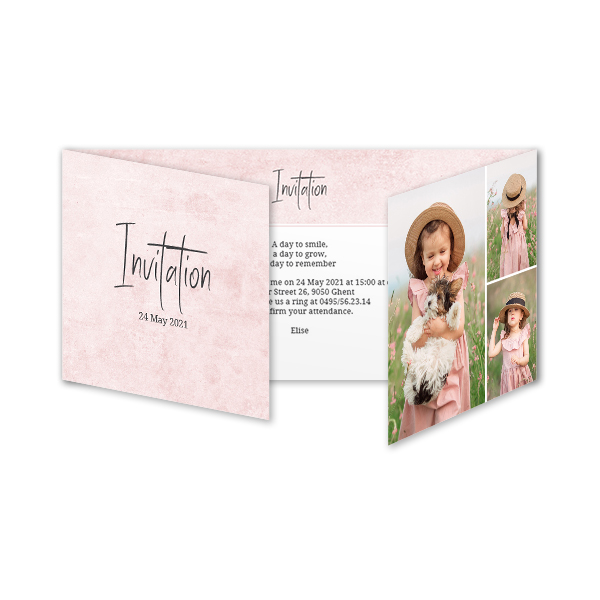 Faire-part 3 volets Pano paysage 19,6 x 9,3 cm Faire-part 3 volets Pano paysage 19,6 x 9,3 cm