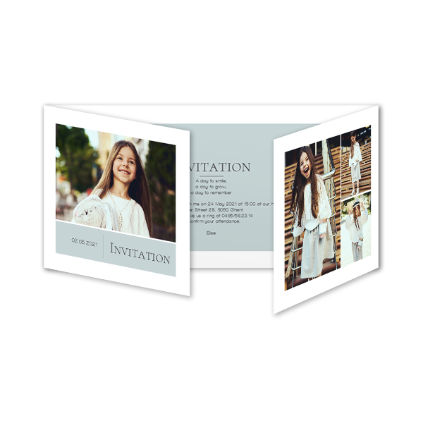 Double Folded Card Panoramic Landscape 19,6 x 9,3 cm 