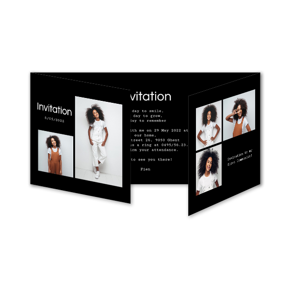 Faire-part 3 volets Pano paysage 19,6 x 9,3 cm Faire-part 3 volets Pano paysage 19,6 x 9,3 cm