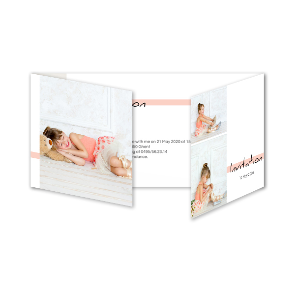 Double Folded Card Panoramic Landscape 19,6 x 9,3 cm 