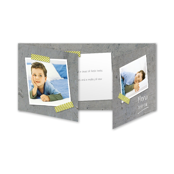 Faire-part 3 volets Pano paysage 19,6 x 9,3 cm