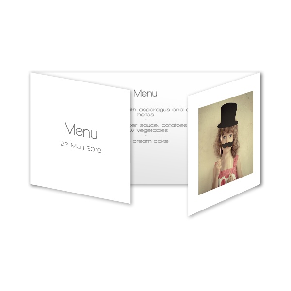 Dubbelgevouwen wenskaart pano liggend 19,6 x 9,3 cm Dubbelgevouwen wenskaart pano liggend 19,6 x 9,3 cm