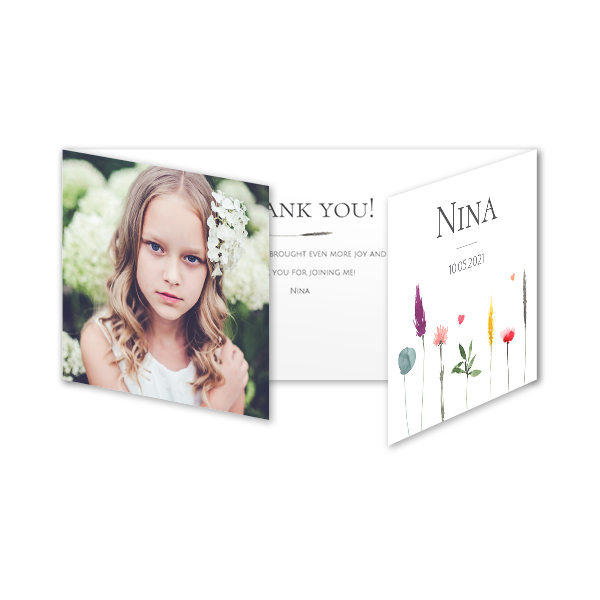 Double Folded Card Panoramic Landscape 19,6 x 9,3 cm 