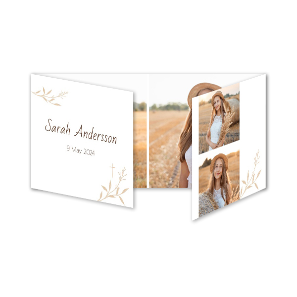 Faire-part 3 volets Pano paysage 19,6 x 9,3 cm