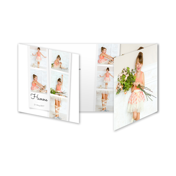 Faire-part 3 volets Pano paysage 19,6 x 9,3 cm