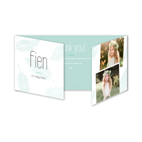 Dubbelgevouwen wenskaart pano liggend 19,6 x 9,3 cm Dubbelgevouwen wenskaart pano liggend 19,6 x 9,3 cm