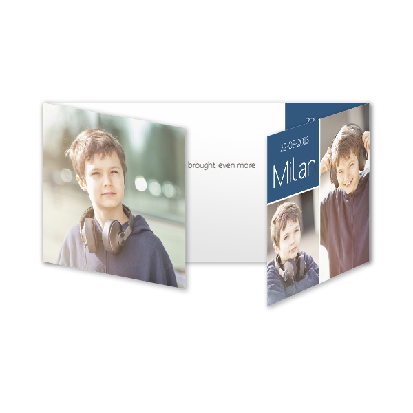 Double Folded Card Panoramic Landscape 19,6 x 9,3 cm 