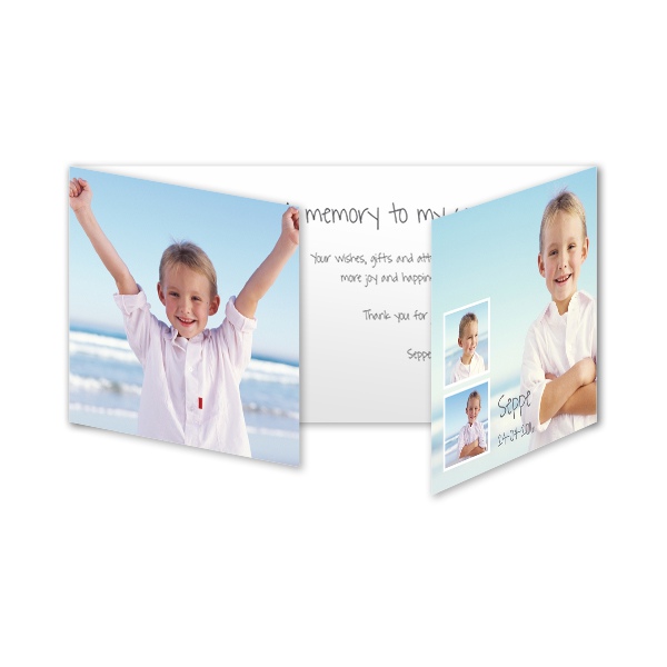 Double Folded Card Panoramic Landscape 19,6 x 9,3 cm 