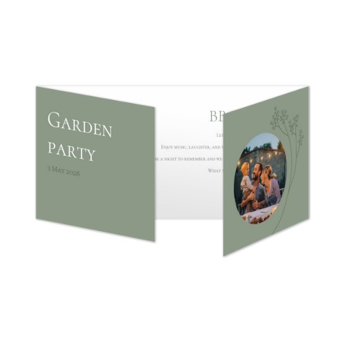 Faire-part 3 volets Pano paysage 19,6 x 9,3 cm