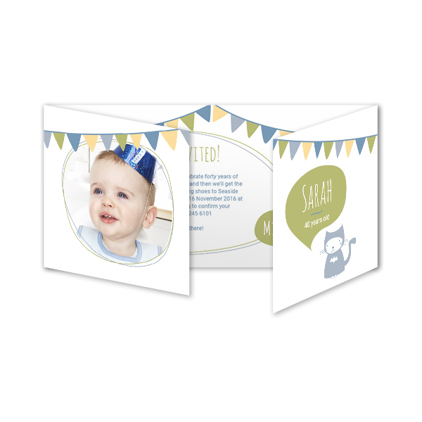 Dubbelgevouwen wenskaart pano liggend 19,6 x 9,3 cm Dubbelgevouwen wenskaart pano liggend 19,6 x 9,3 cm