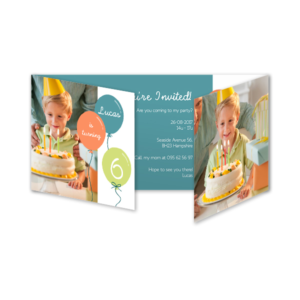 Fotokort 6 sidor Pano Liggande 19,6 x 9,3 cm