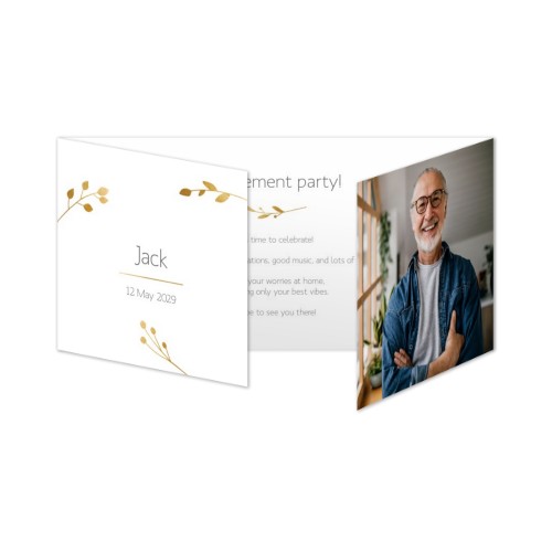 Double Folded Card Panoramic Landscape 19,6 x 9,3 cm 