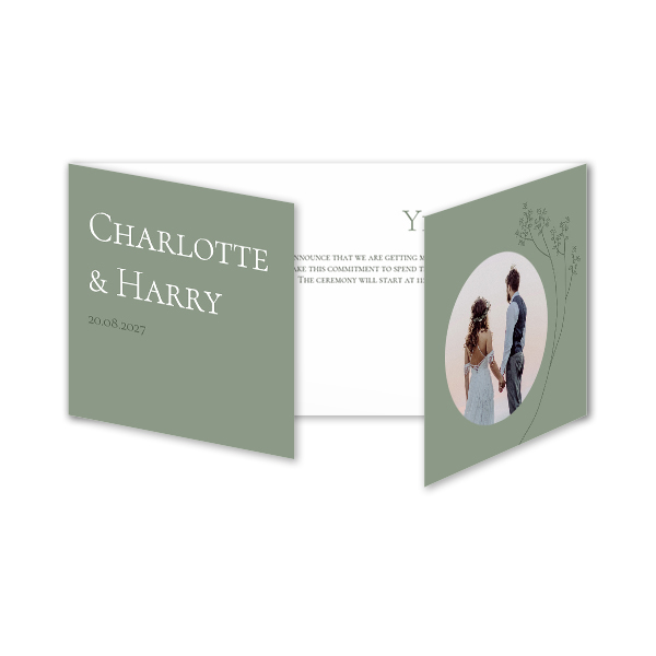 Double Folded Card Panoramic Landscape 19,6 x 9,3 cm Double Folded Card Panoramic Landscape 19,6 x 9,3 cm